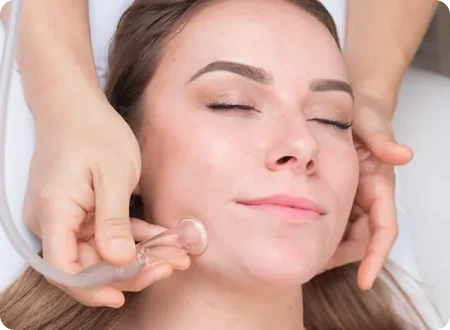 Person getting TMJ:Sinus Treatment